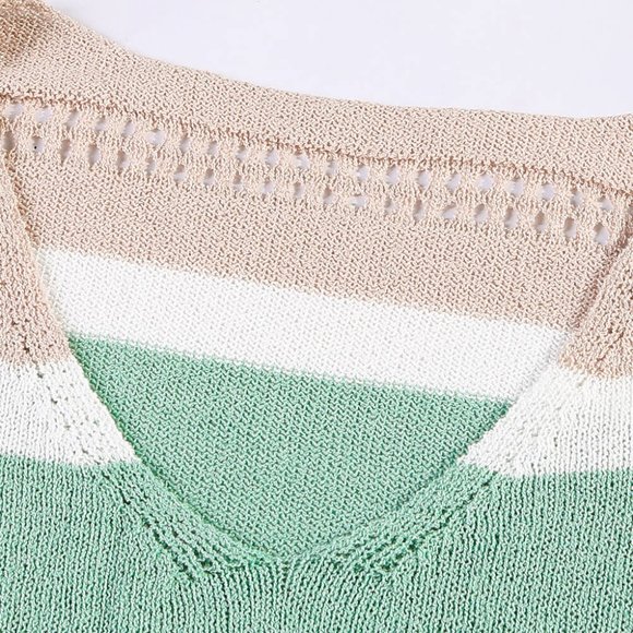 Autumn Colors Long Sleeve Loose Casual Knit Top - Picture 13 of 14